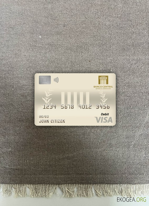 République dominicaine Banque centrale visa carte de débit photolook ,